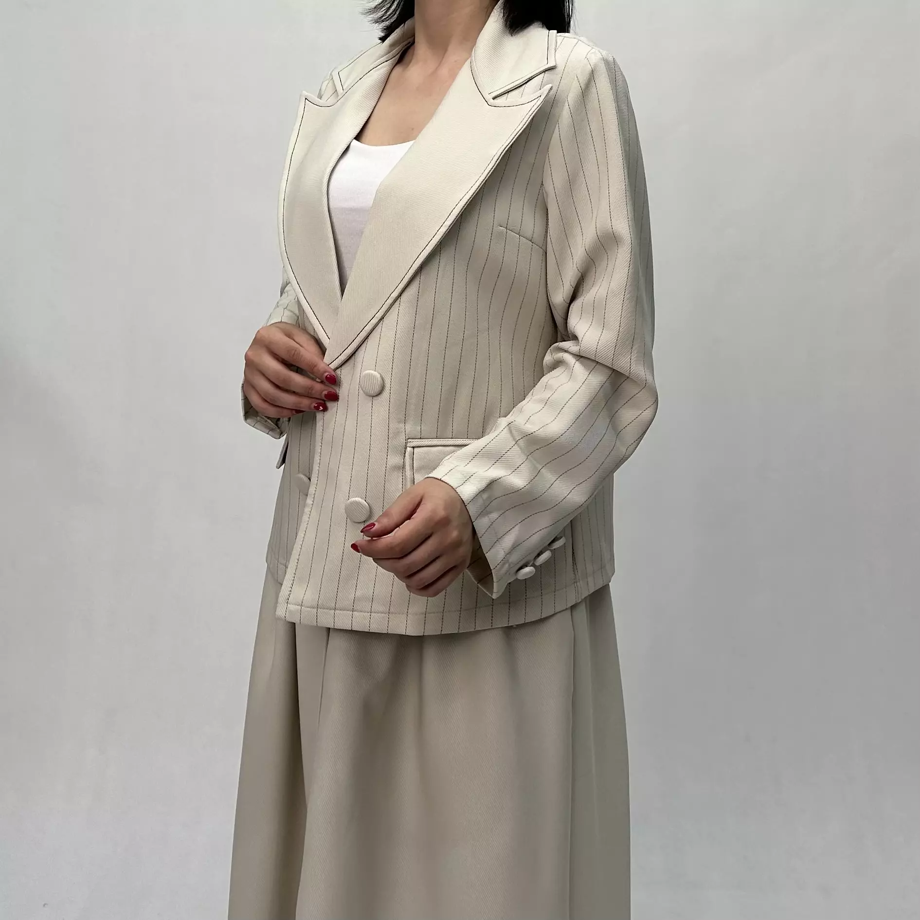 کت دامن زنانه راه راه 002214626409 18